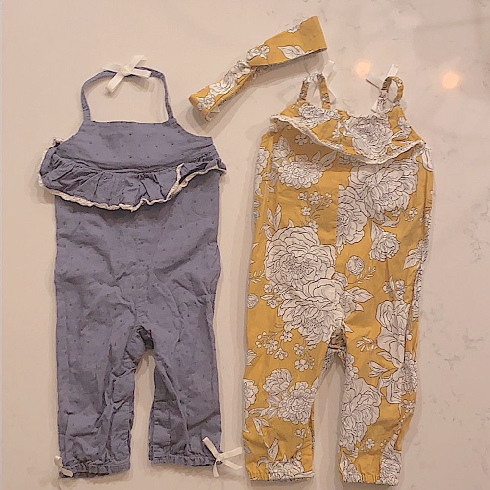 (2) Shabby Chic Rompers